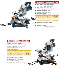 SLIDEING MITRE SAW MJ2625-MJ2625 III