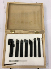 Drehmeisselsatz mit HM-Wendeplatten, 7-tlg, 12 mm