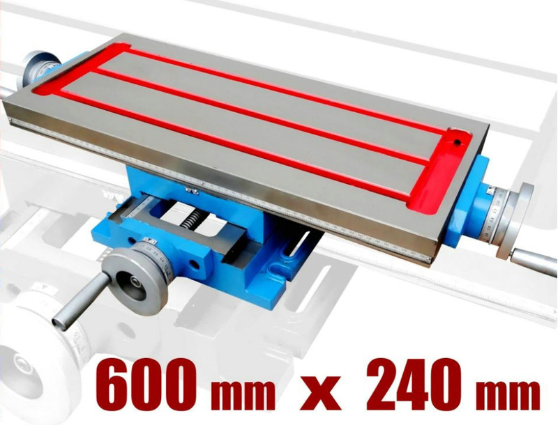 STÓŁ KRZYŻOWY WIERTARKA FREZARKA 600x240mm