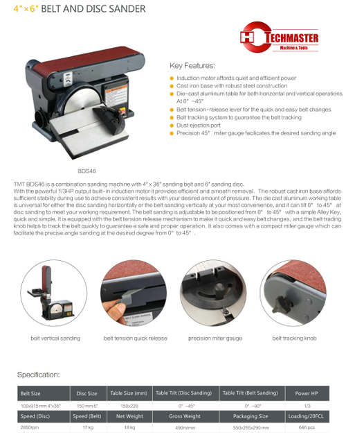 BELT &DISC SANDER DBS46