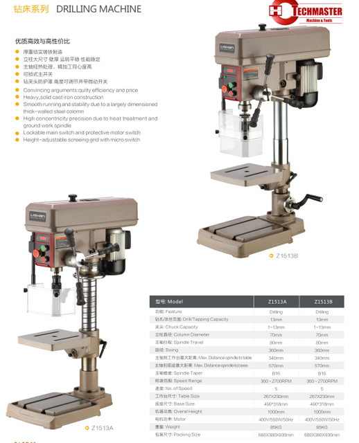 DRILLING MACHINE Z1513A-Z1513B