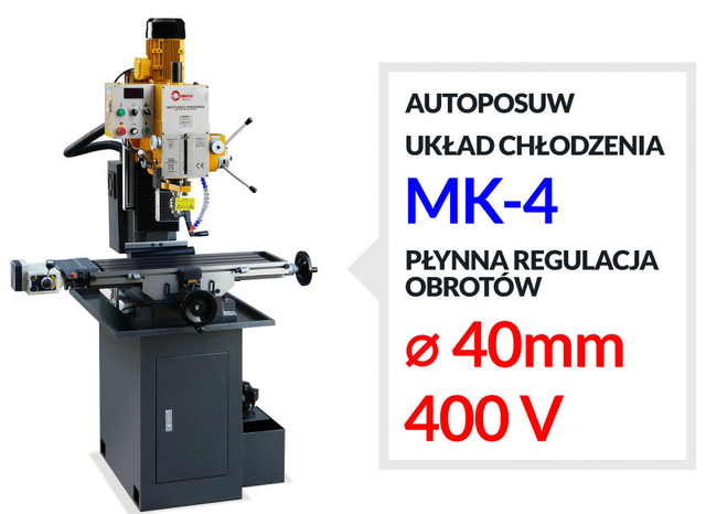 FULLY INDUSTRIAL DRILLING AND MILLING MACHINE VARIO SPEED ZAY7040V