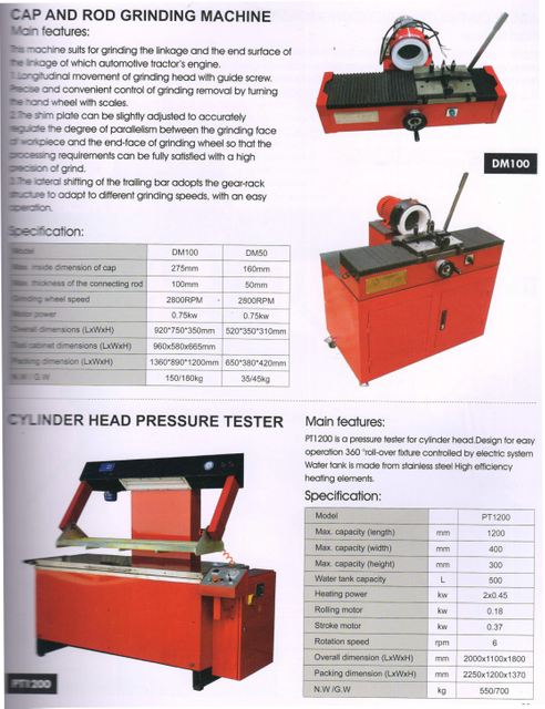 CAP AND ROD GRINDING MACHINE DM100-PT1200