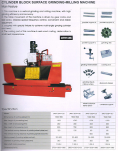 CYLINDER BLOCK SURFACE GRINDING -MILLING MACHINE 3M9735A-3M9735B