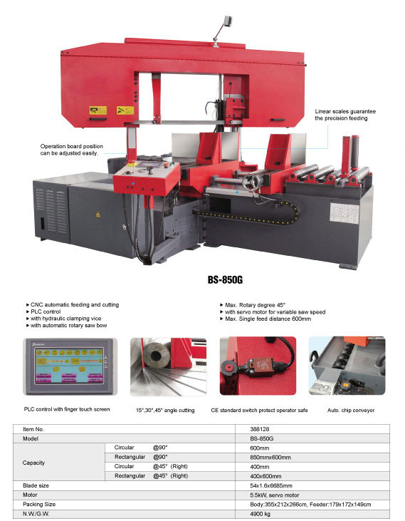 METAL CUTTING BAND SAW BSK-850G