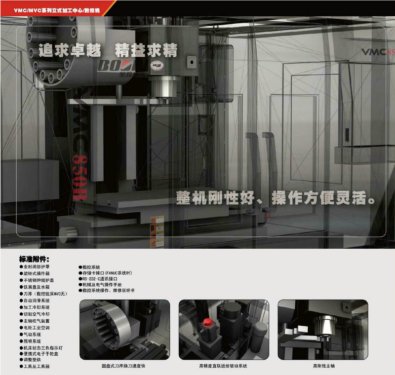 VMC/ MVC CNC MACHINE( VERTICAL CNC /CNC MILLING ) VMC650-VMC850-VMC1060B-VMC1270 -VMC1370-VMC1580-VMC1590-VMC1890