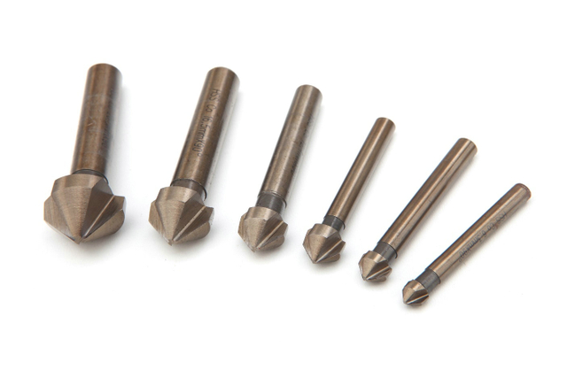 6 Delige COBALT Verzinkfrezenset