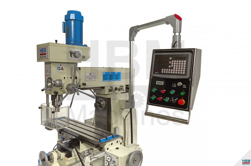 HBM 50 Profi Vario DRO Freesmachine