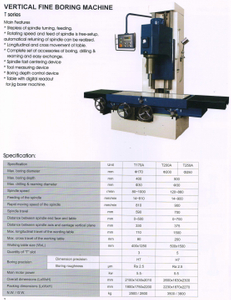 VERTICAL FINE BORING MACHINE TSERIES 