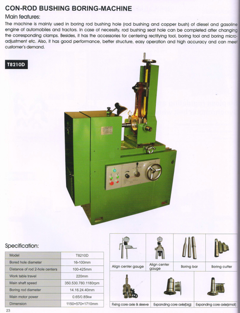 CON-ROD BUSHING BORING -MACHINE T8210D