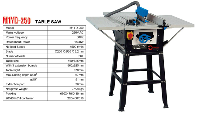 TABLE SAW M1YD-250