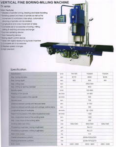 VERTICAL FINE BORING MACHINE TX SERIES 