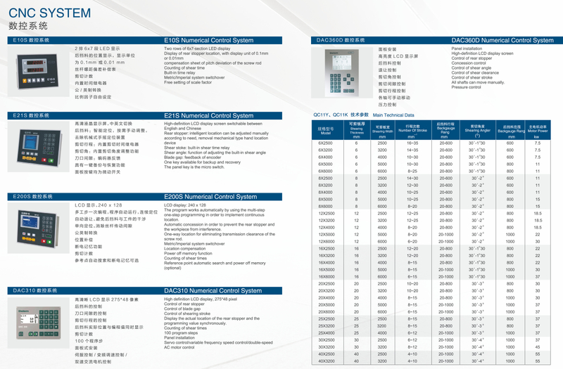 CNC HYDRULIC GUILLOTINE SHEAR QC11K