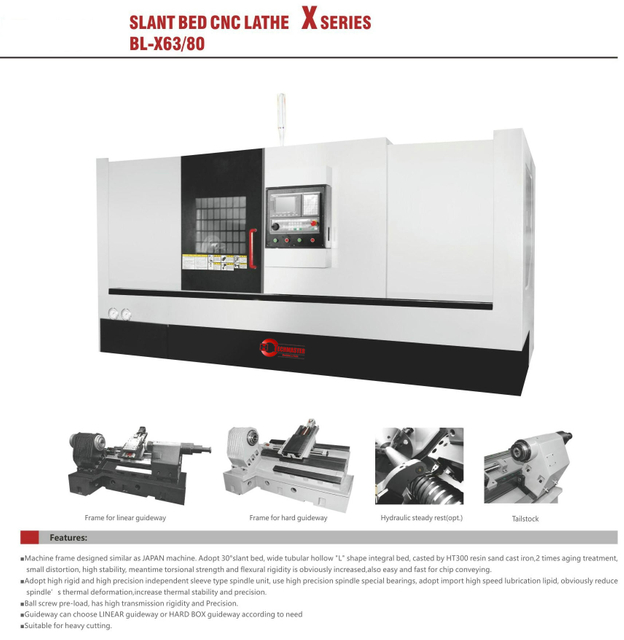 BL-X63 80 Slant Bed CNC Lathe 