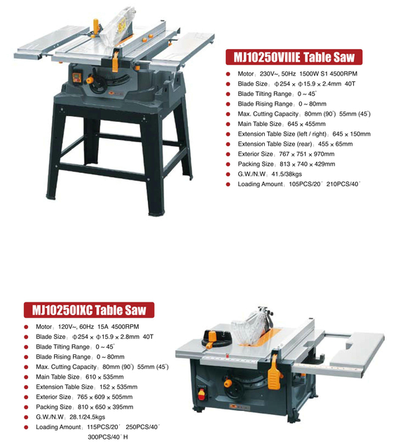 TABLE SAW MJ10250VIIIE