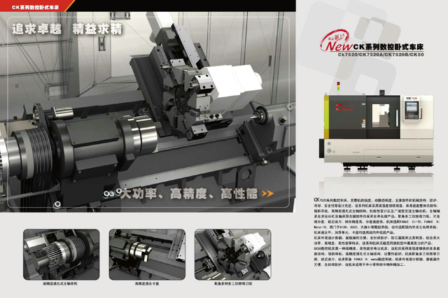 CK SLANT BED PRECISION CNC LATHE CK7520-CK7520A-CK7520B-CK50
