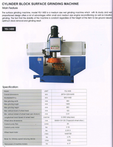 CYLINDER BLOCK SURFACE GRINDING MACHINE YG-1400
