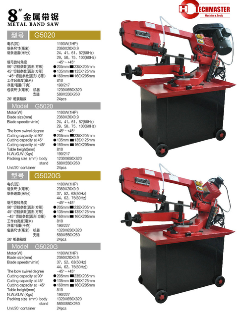 8" portable band-saw G5020-G5020G