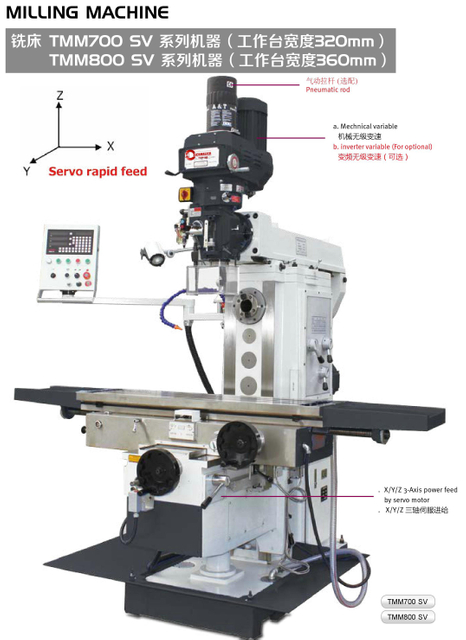 HEAVY MILLING MACHINE TMM700SV-TMM800SV