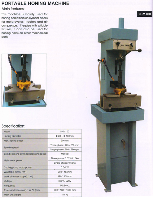 ROTARY HONING MACHINE SHM100