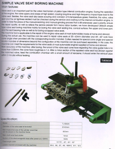 SIMPLE VALVE SEAT BORING MACHINE TJ8563A
