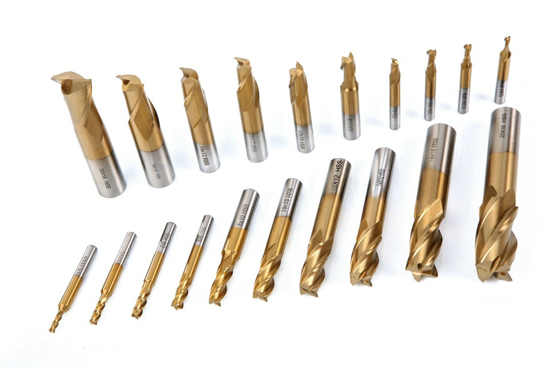 20 Delig HSS – Tin Gecoate Frezenset