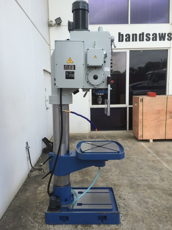 GPD50AR. 415Volt, 50mm Capacity Geared Head Drill with Power Feed, Power Table Up & Down, Coolant