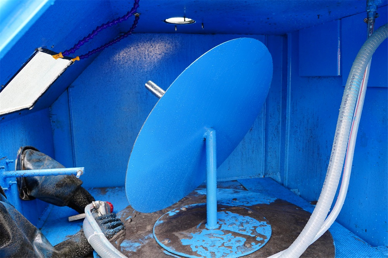 wet sandblasting machine sandblaster for wheel rim