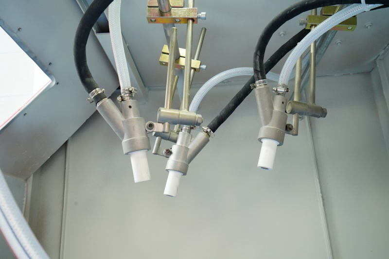 automatic wheel sand blasting machine with turntable