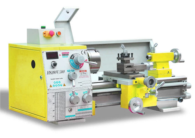 HS280V/500 1500W Motor MT5 Spindle 280*500MM Thread Making Metal Lathe Machin