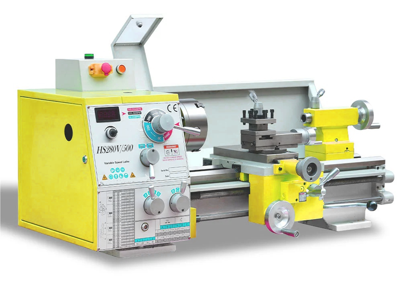 HS280V/500 1500W Motor MT5 Spindle 280*500MM Thread Making Metal Lathe Machin