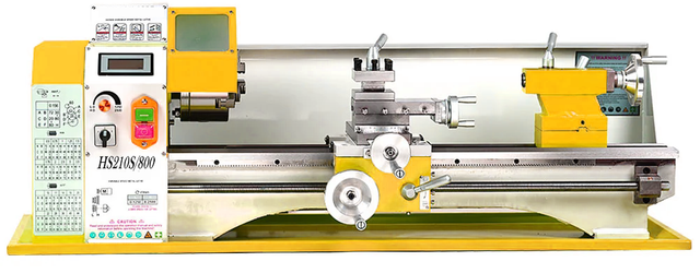 HS210SX800 900W Rated Output Power Brushless Motor 6mm Thickness Spindle Mini Metal Lathe Machine