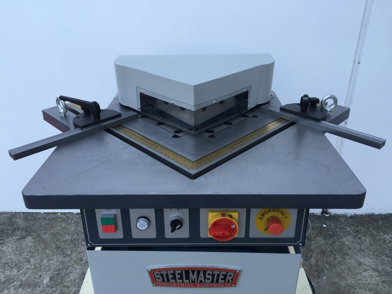 HCN200/4 FIM Euro Corner Notcher. 200mm x 200mm x 4mm Hydraulic Operation.