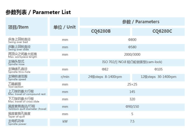 CQ SERIES HORIZONTAL LATHE 