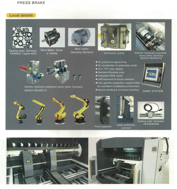 WE67K SERIES CNC ELECTRO-HYDRAULIC PRESS BRAKE 
