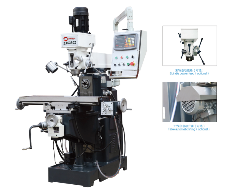 UNIVERSAL MILLING MACHINE XZ6350Z WITH SPINDLE AUTO FEEDING 
