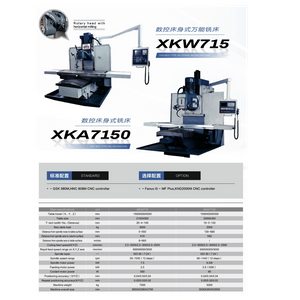 CNC BED TYPE UNIVERSAL MILLING MACHINE XKW715-XKA7150