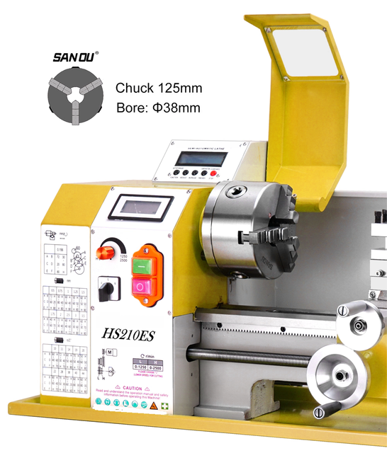 HC210ESX400 Auto Left&Right Threading Making Mini CNC Metal Lathe Machine