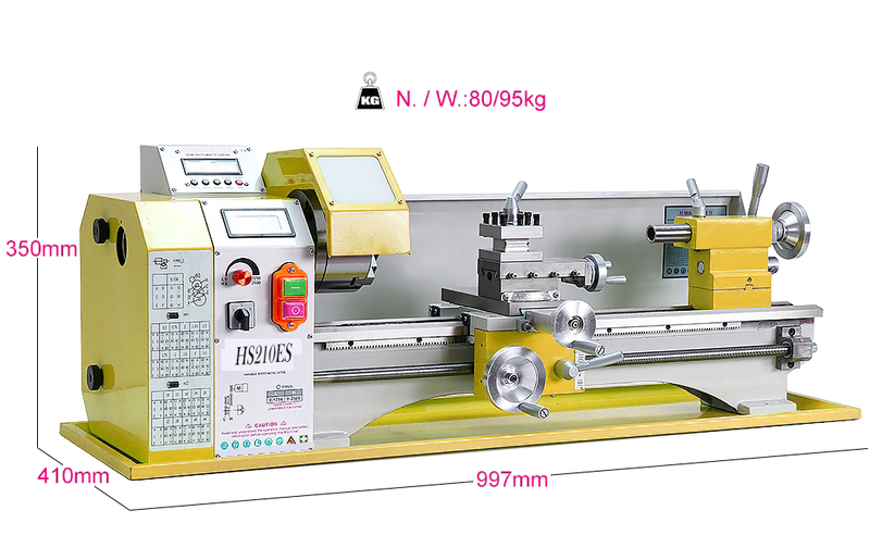 HC210ESX800 Auto Left&Right Threading Making Mini CNC Metal Lathe Machine