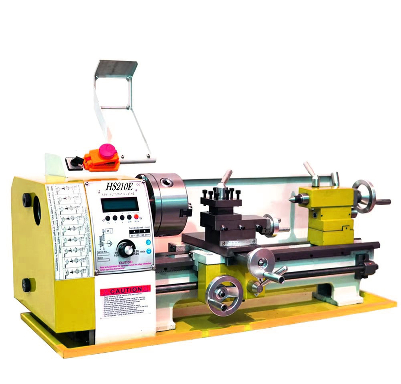HS210E Auto Left&Right Threading Making Mini CNC Metal Lathe Machine