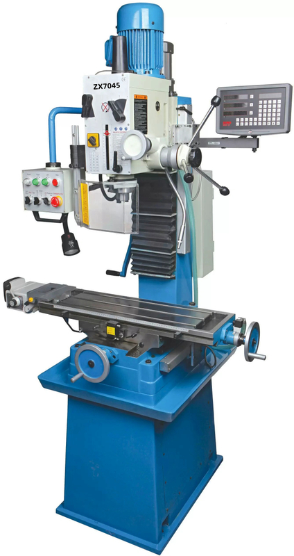 QUALITY GEARED DRILLING AND MILLINGA MACHINE ZX7045 WITH CAST IRON BASMENT 