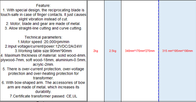 Mini Bow-Arm Jigsaw 20001G