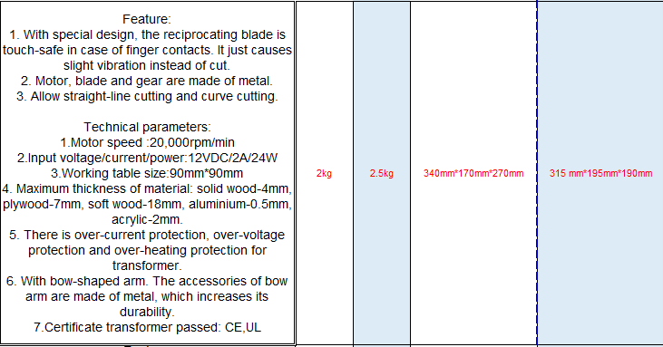 Mini Bow-Arm Jigsaw 20001G
