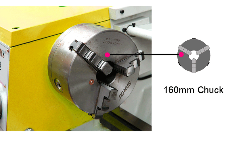 HS320B/750MM MT5 Spindle 750W Motor Metal Lathe Machine
