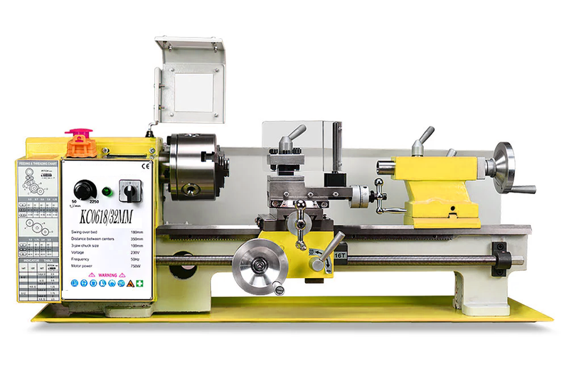 32 MM SPINDEL 180*350mm Capacity 32mm Spindle Hole 750W Brushless Motor Mini Metal Lathe Machine