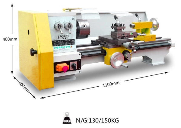 HS220 LATHE MACHINE FOR METAL