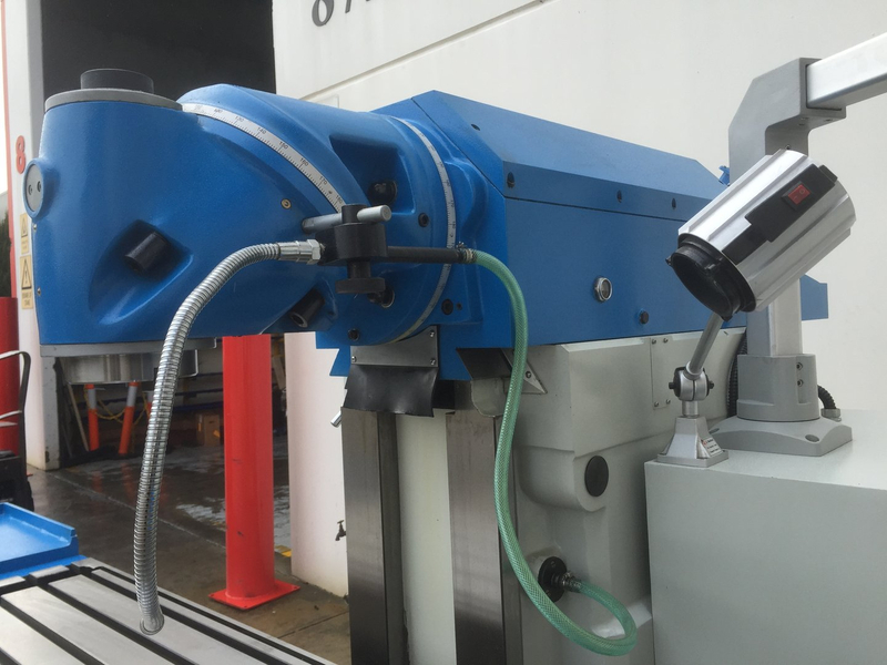 FU-460s-16. Universal Mill 1635mm x 460mm Table, ISO 50 Vertical Spindle, 3 Axis DRO
