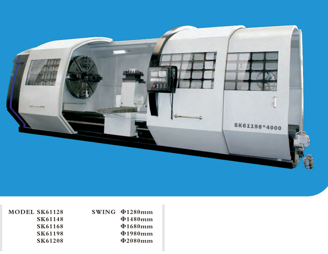 10 TON CNC LATHE SKQ61100-SKQ61125-SKQ61140-SQK61160