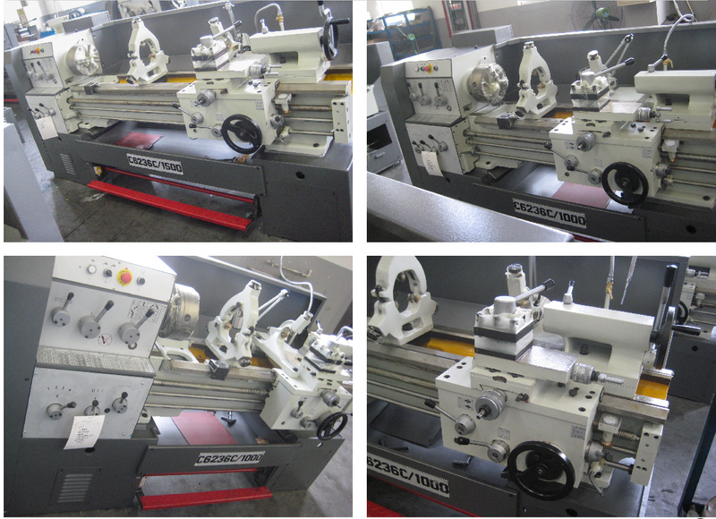 Engine Lathe C6236C- 52mm Spindle Bore Geared Head Lathe