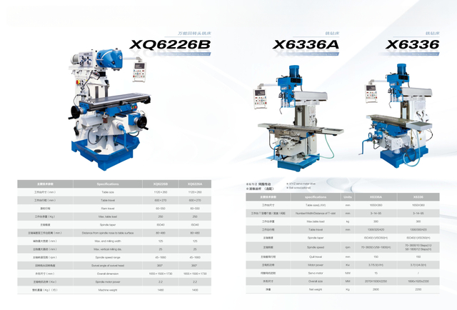 DRILLING AND MILLING MACINE X6336A